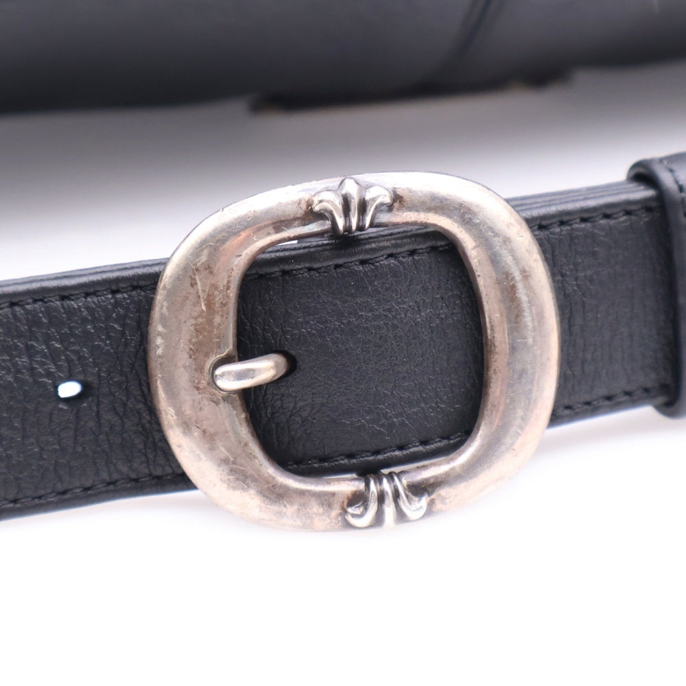 CHROME HEARTS(クロムハーツ) #3 SNAT PACK スナットパック クロスパッチダガージップレザーウエストバッグ ボディーバッグ ブラック