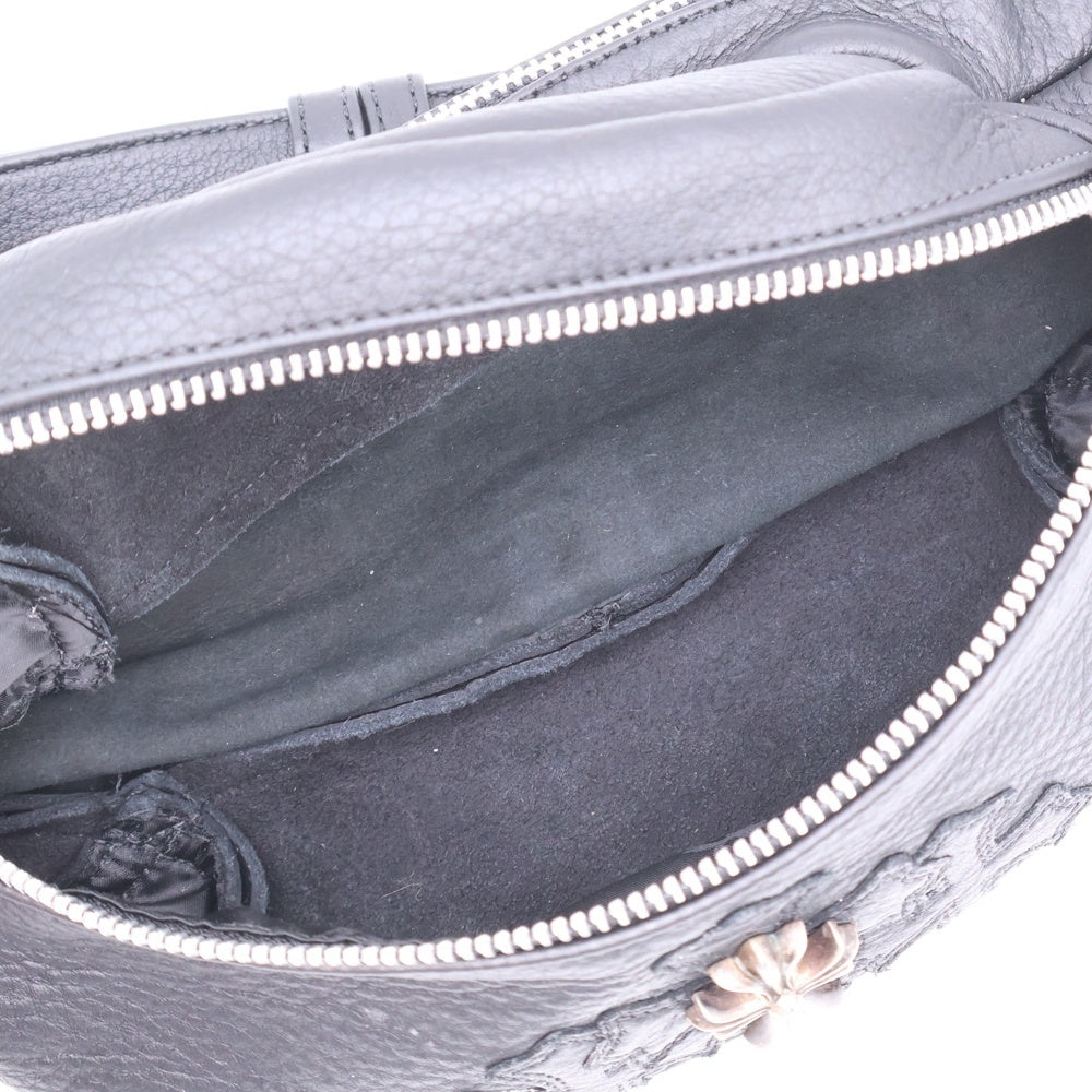 CHROME HEARTS(クロムハーツ) #3 SNAT PACK スナットパック クロスパッチダガージップレザーウエストバッグ ボディーバッグ ブラック