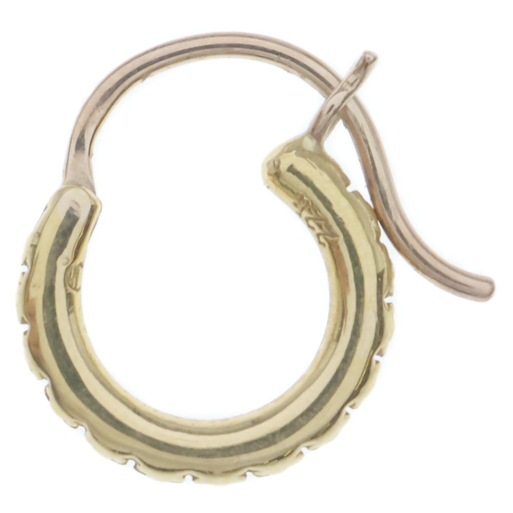 CHROME HEARTS(クロムハーツ) 22K HOOP TFL SML ゴールドピアス