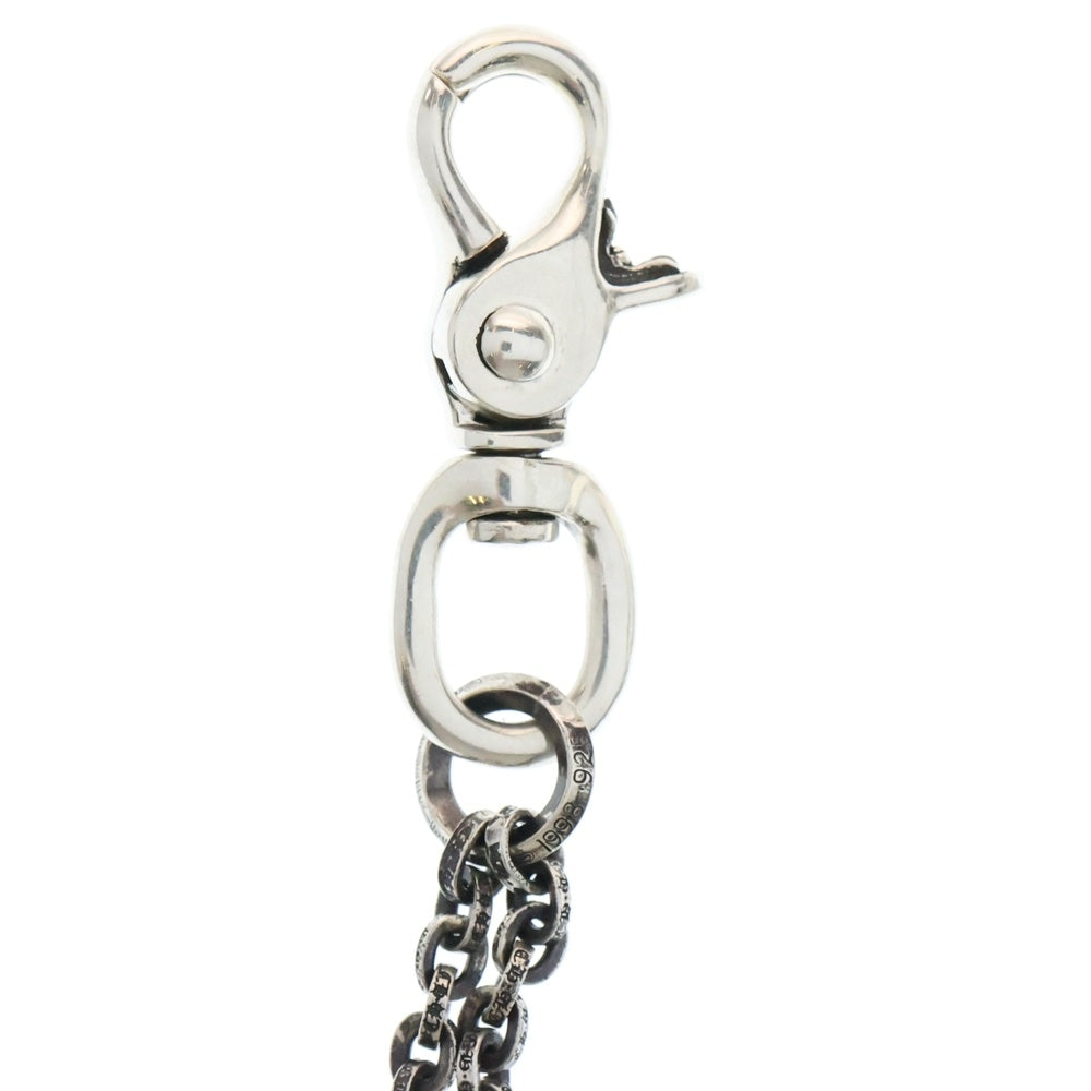 CHROME HEARTS(クロムハーツ) DBL PAPER CHAIN 2クリップ ダブルショートペーパーチェーン シルバーウォレットチェーン