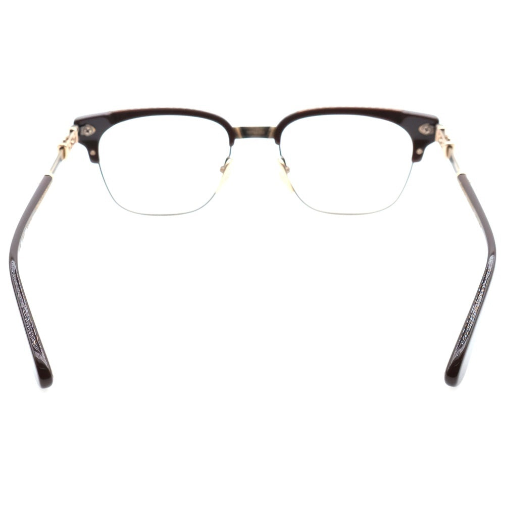 CHROME HEARTS(クロムハーツ) 53□19-150 BONENNOISSEUR II テンプルCHクロスハーフリム眼鏡