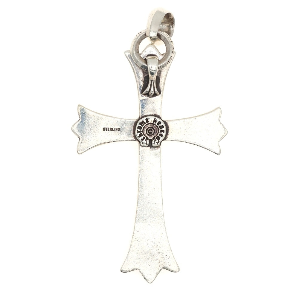 CHROME HEARTS(クロムハーツ) CH CRS LG W BALE ラージCHクロス Wベイル シルバーネックレストップ