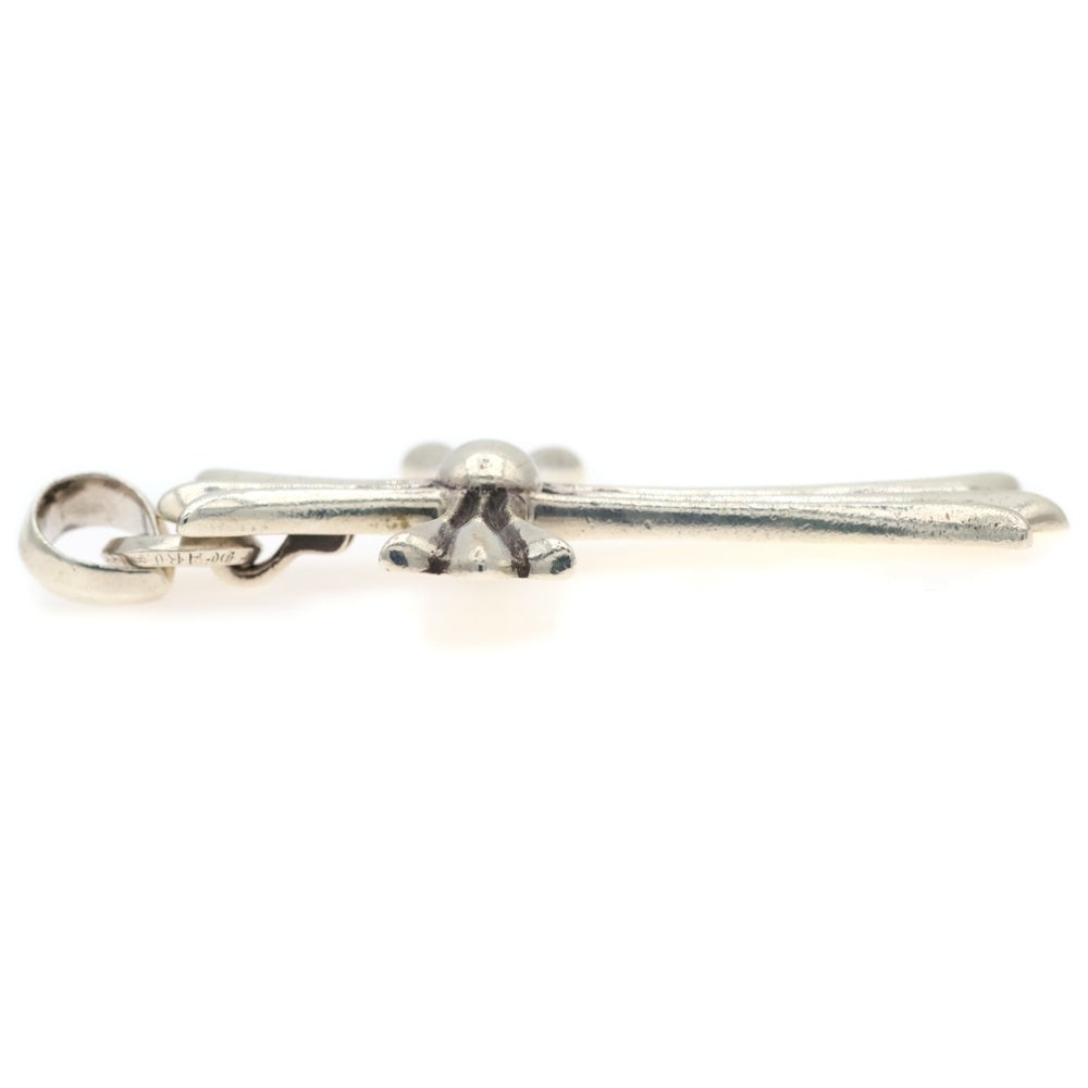 CHROME HEARTS(クロムハーツ) CH CRS LG W BALE ラージCHクロス Wベイル シルバーネックレストップ