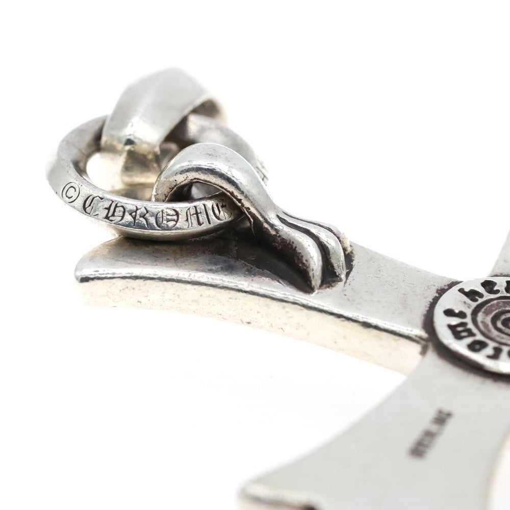 CHROME HEARTS(クロムハーツ) CH CRS LG W BALE ラージCHクロス Wベイル シルバーネックレストップ