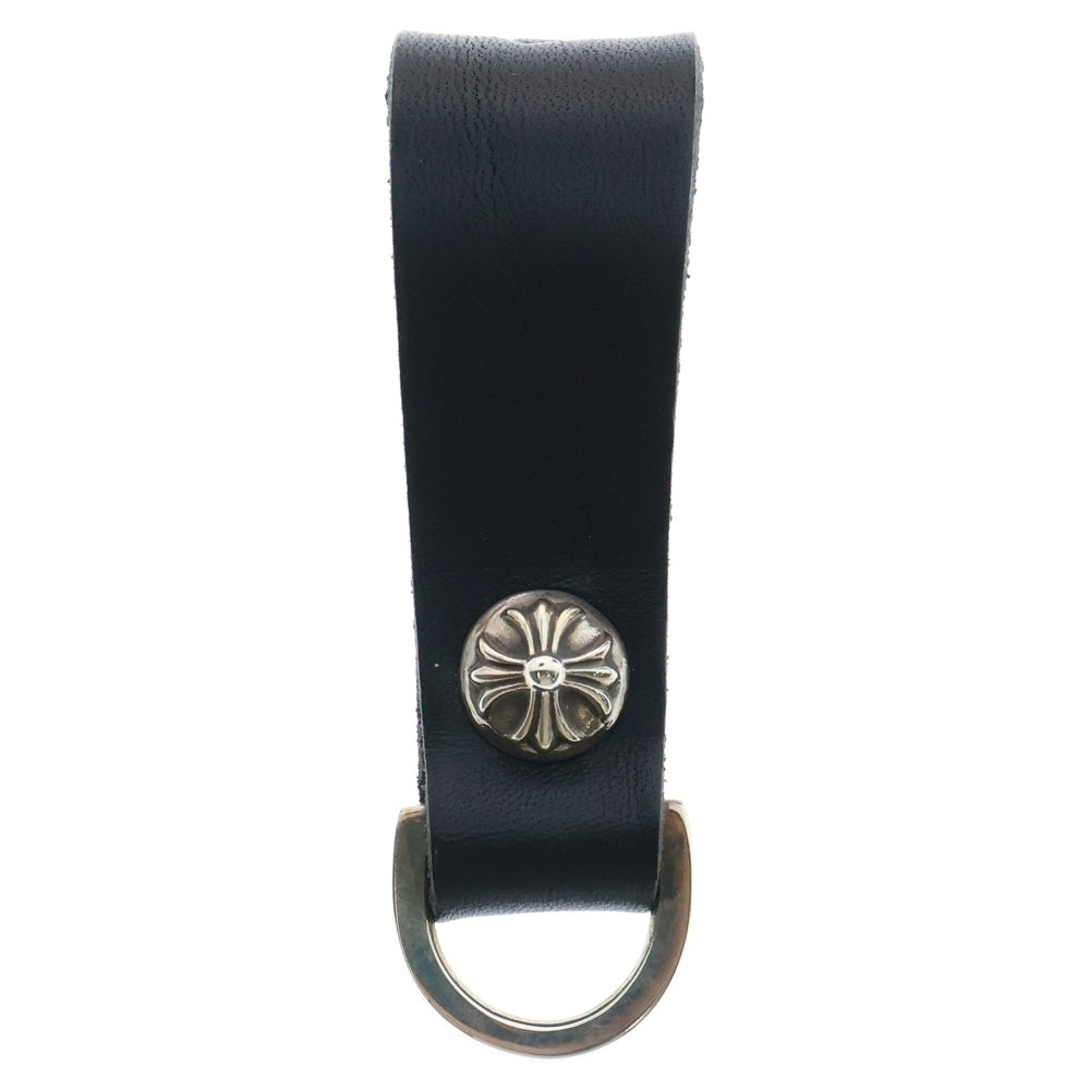 CHROME HEARTS(クロムハーツ) BELT LOOP D RING Dカンクロスボールボタンベルトループ ブラック/シルバー