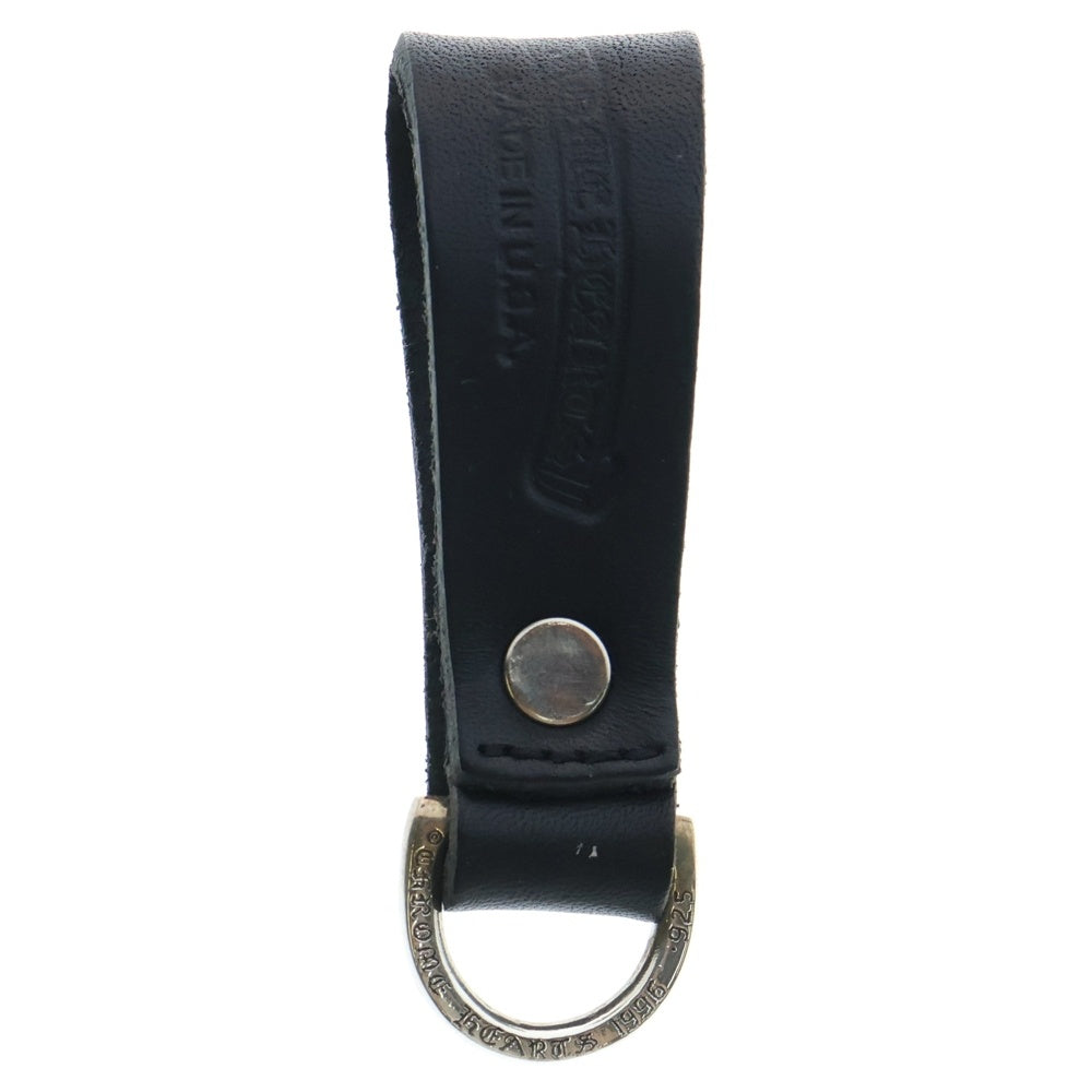 CHROME HEARTS(クロムハーツ) BELT LOOP D RING Dカンクロスボールボタンベルトループ ブラック/シルバー
