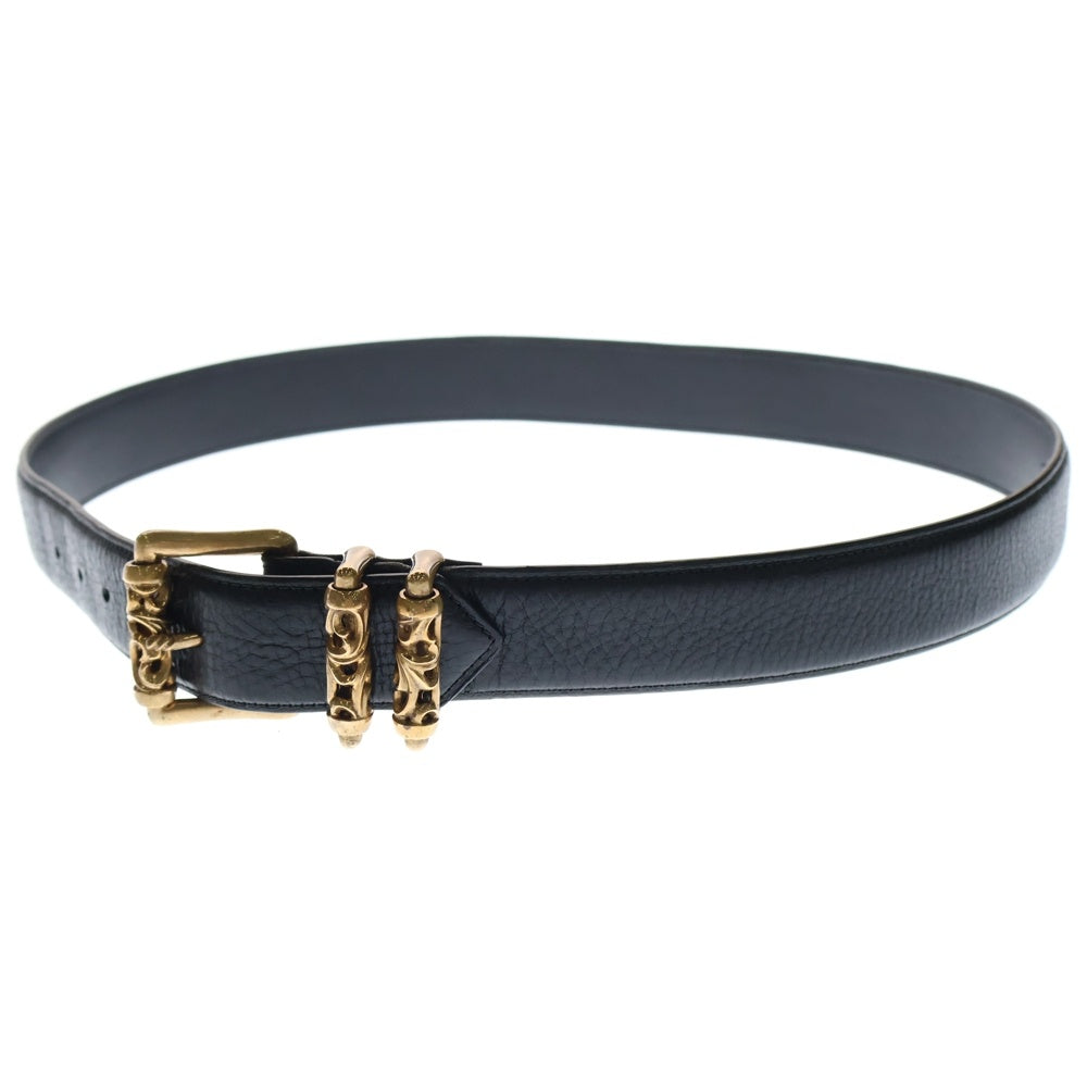 CHROME HEARTS(クロムハーツ) BLT ROLLER 3PC1.5 1.5inch 3PCローラー レザーベルト ブラック/ブロンズ