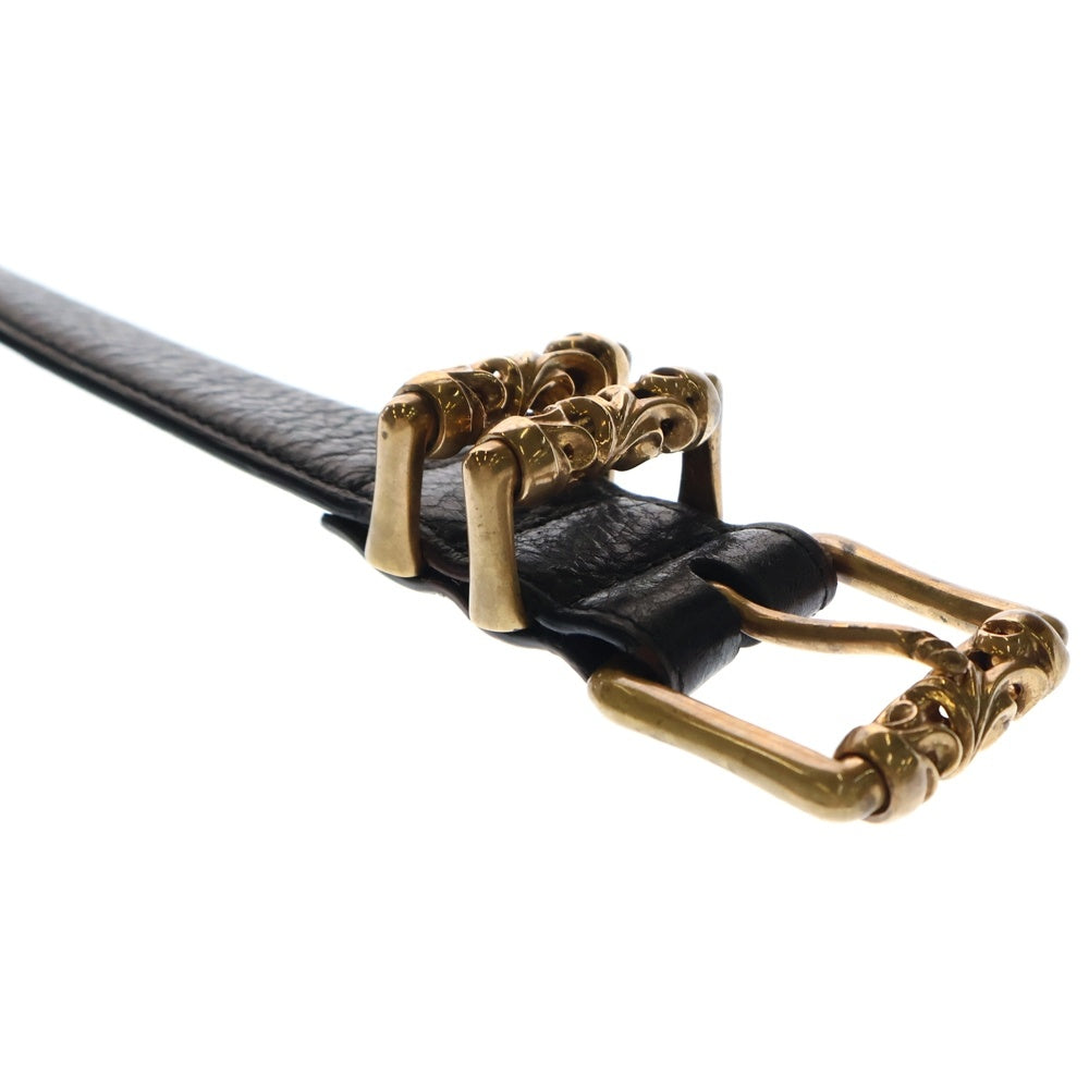 CHROME HEARTS(クロムハーツ) BLT ROLLER 3PC1.5 1.5inch 3PCローラー レザーベルト ブラック/ブロンズ