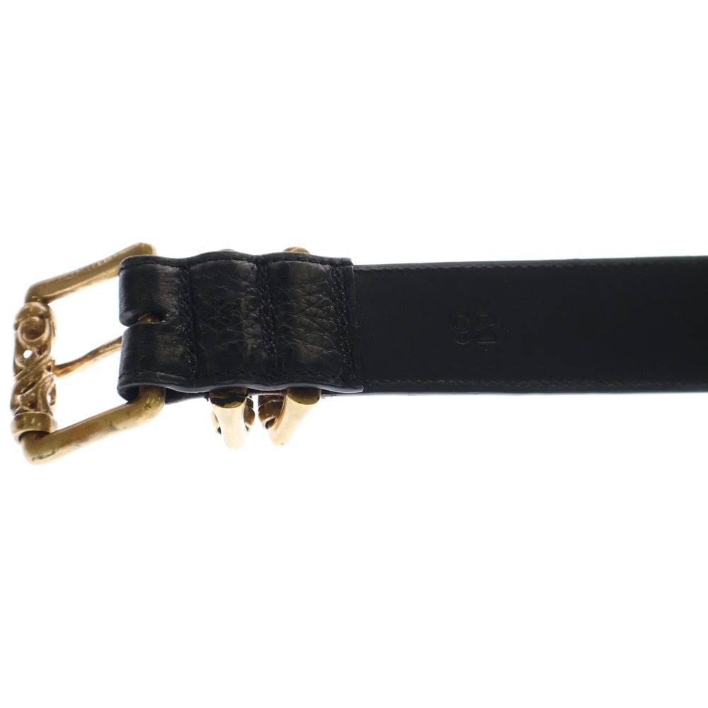CHROME HEARTS(クロムハーツ) BLT ROLLER 3PC1.5 1.5inch 3PCローラー レザーベルト ブラック/ブロンズ