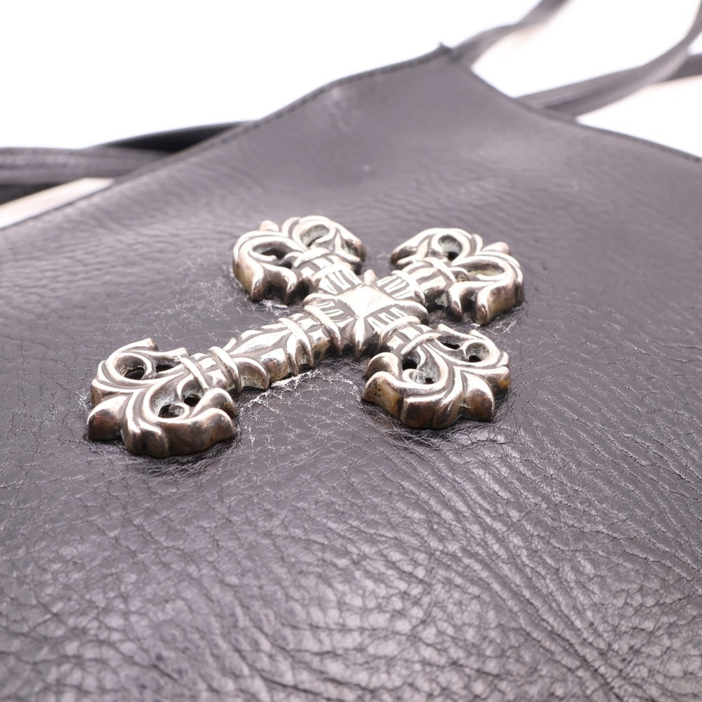 CHROME HEARTS(クロムハーツ) SQ PKT FILIGREE CRS スクエアポケットフィリグリー フィリグリークロス装飾レザーショルダーバッグ