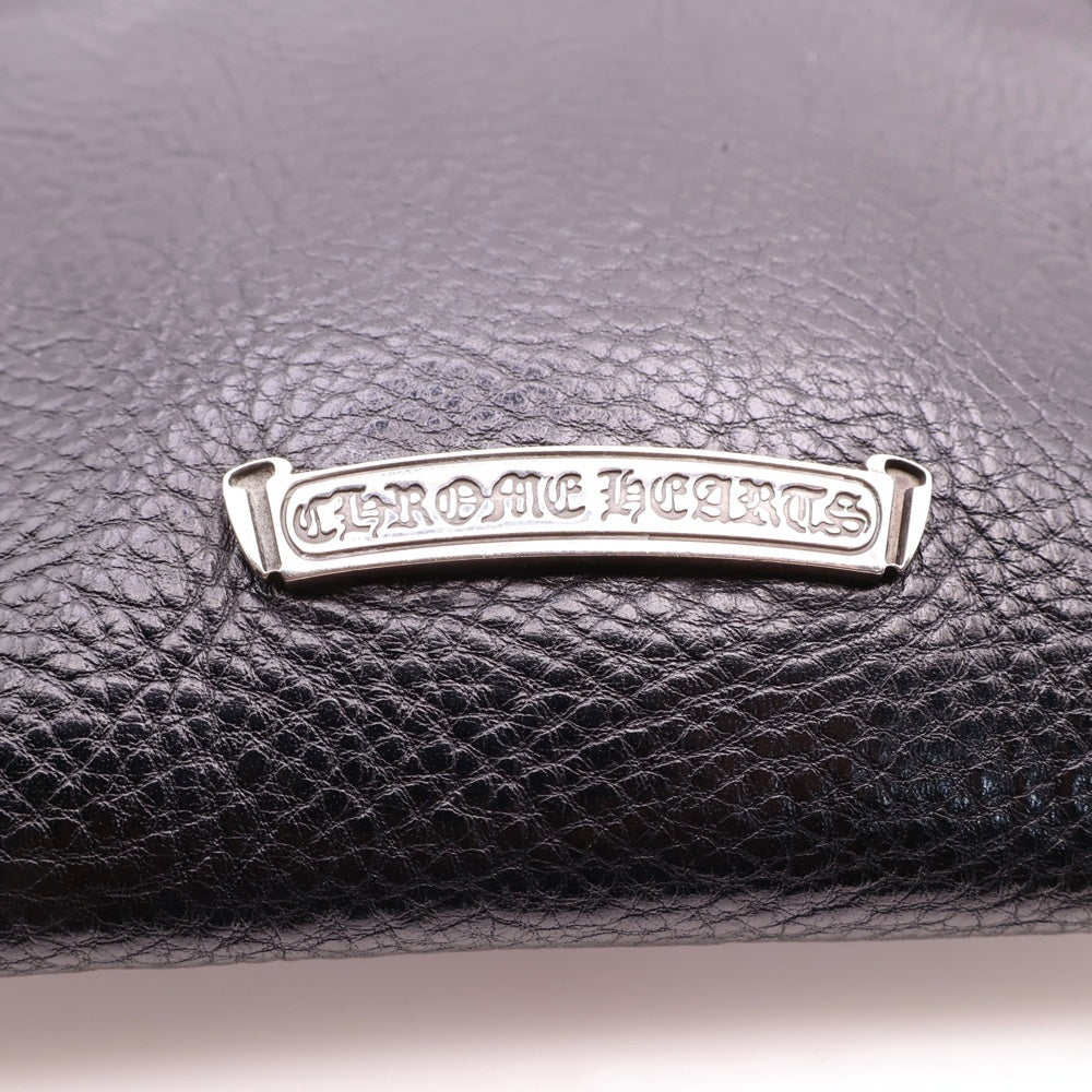 CHROME HEARTS(クロムハーツ) SQ PKT FILIGREE CRS スクエアポケットフィリグリー フィリグリークロス装飾レザーショルダーバッグ