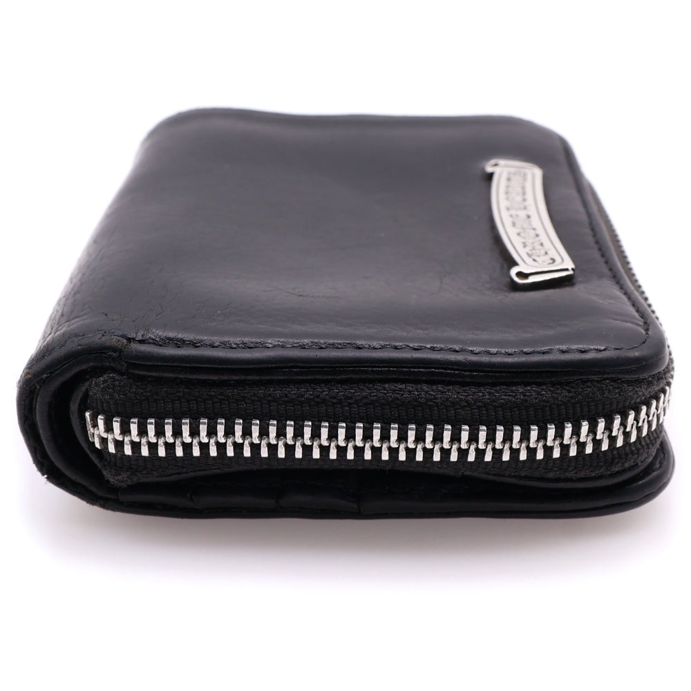 CHROME HEARTS(クロムハーツ) SQ ZIP BILL スクエアジップビル レザーウォレット 財布 ブラック BCA376