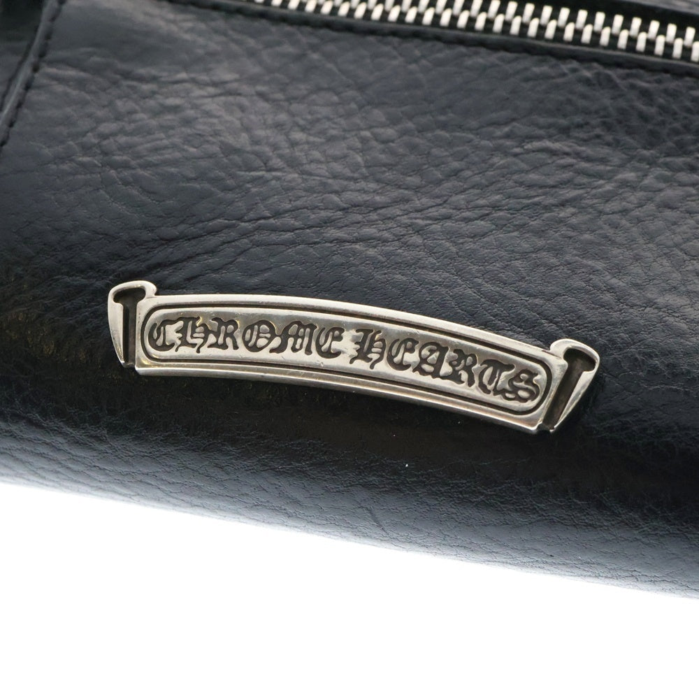 CHROME HEARTS(クロムハーツ) WAVE MINI ウェーブミニ レザーウォレット 財布 ブラック BCA373