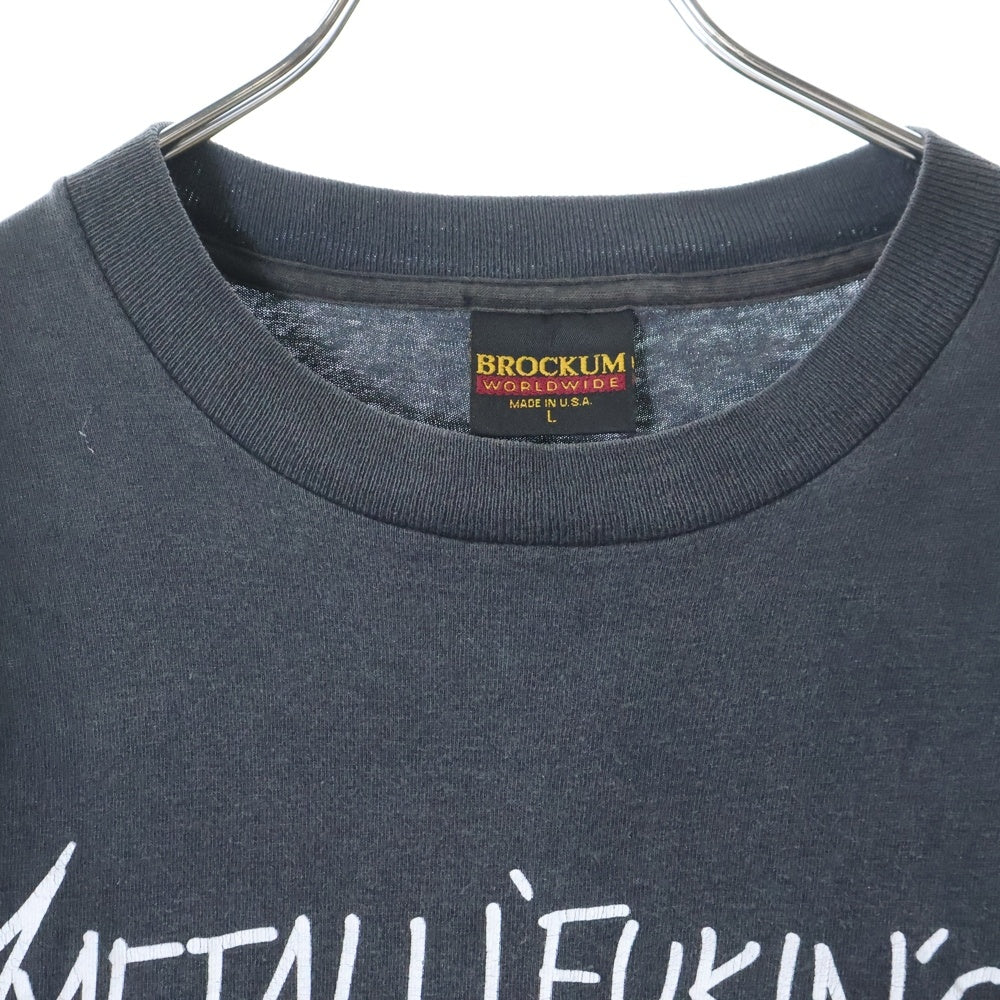 VINTAGE(ヴィンテージ) 90s METALLICA 1993 METALLIFUKINCA BROCKUM TEE メタリカフロントプリント半袖Tシャツ カットソー ブラック