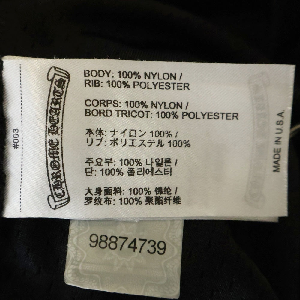 CHROME HEARTS(クロムハーツ) MESH WARM UP JERSEY メッシュ バーシティー ジャージー CHプリントメッシュ 長袖Tシャツカットソー ブラック