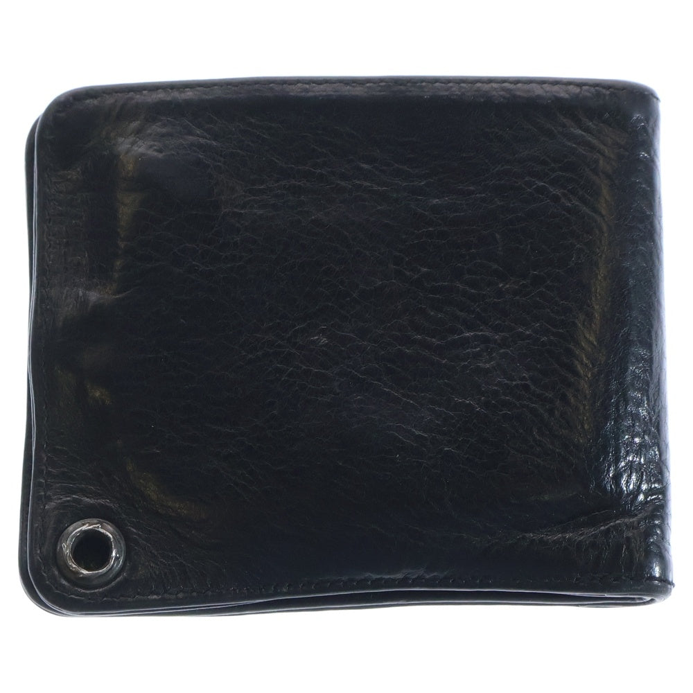 CHROME HEARTS(クロムハーツ) 1SNAP 1スナップ クロス ボールボタン レザーウォレット 財布 ブラック BCA361