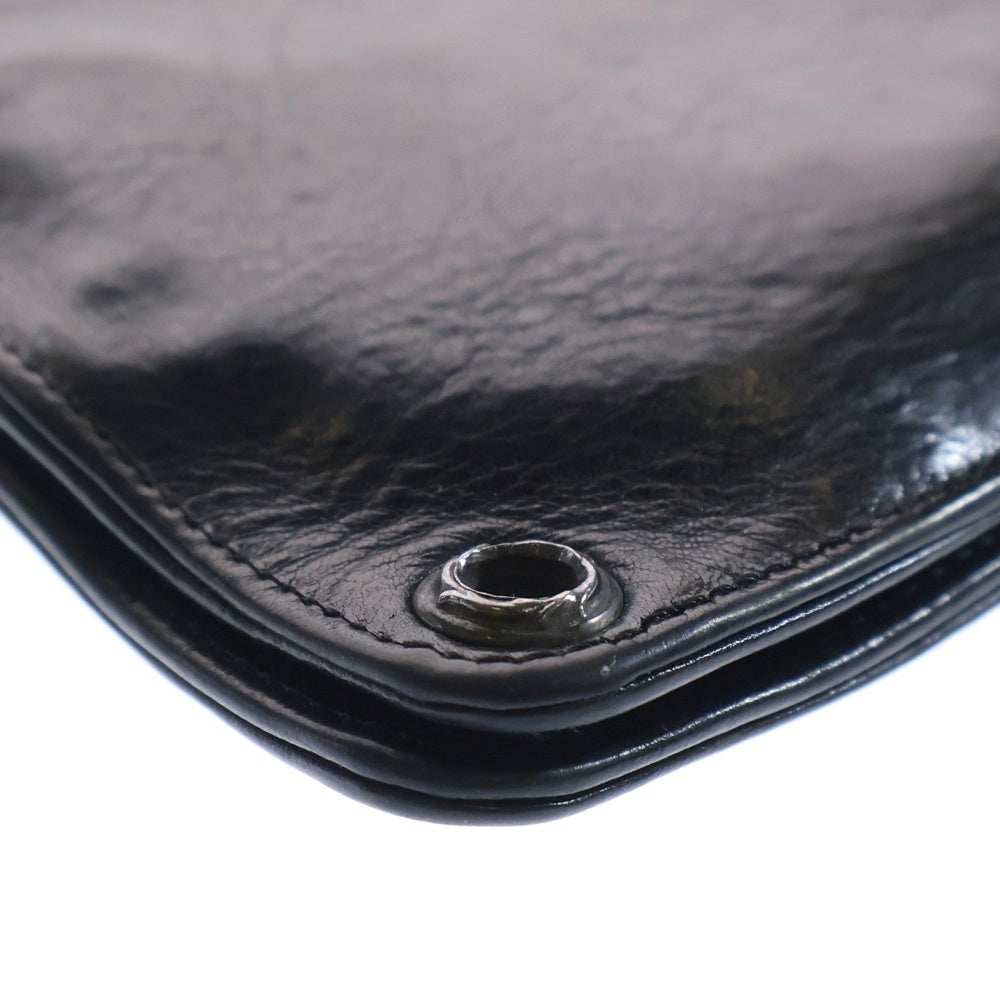 CHROME HEARTS(クロムハーツ) 1SNAP 1スナップ クロス ボールボタン レザーウォレット 財布 ブラック BCA361