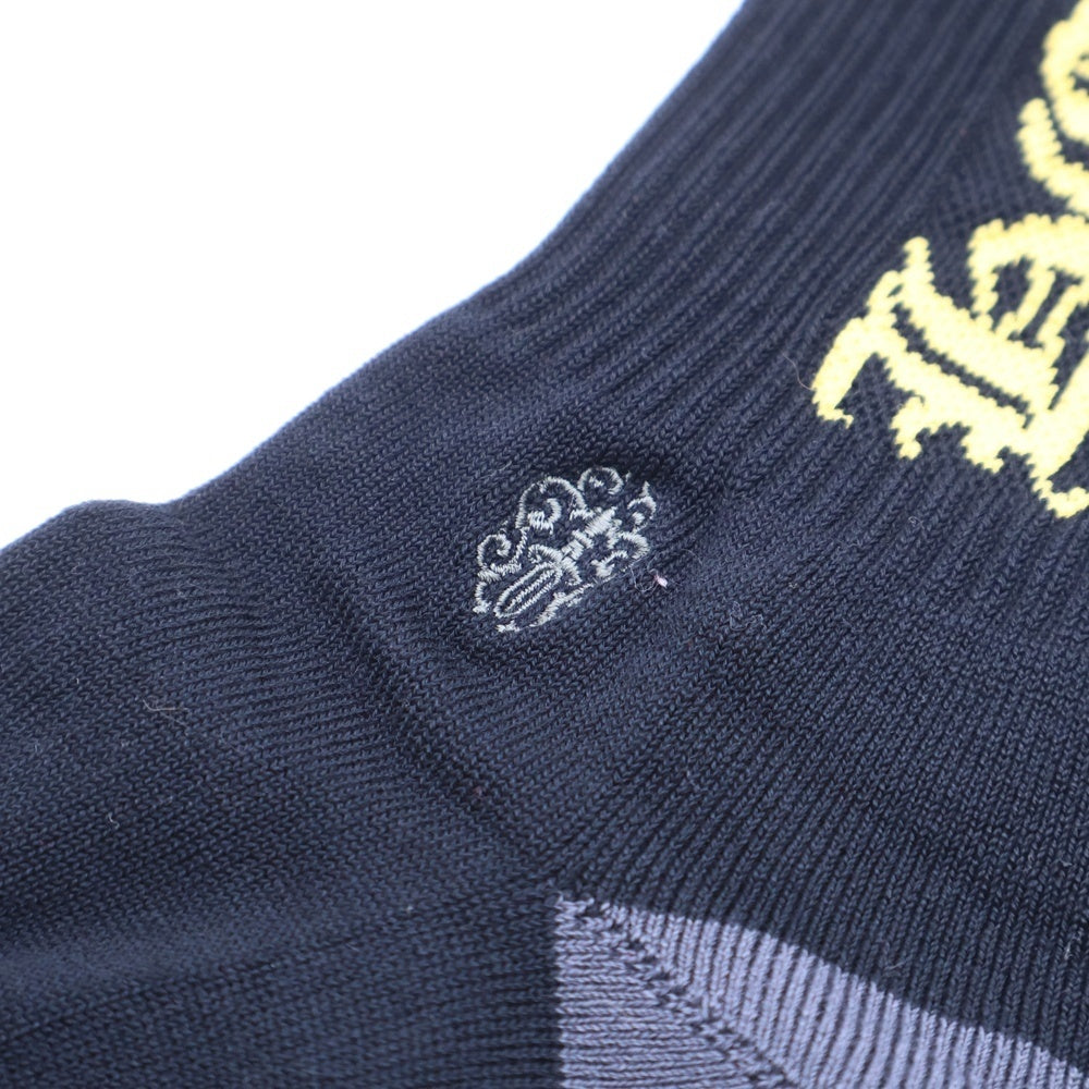 CHROME HEARTS(クロムハーツ) ENGLISH SOCKS イングリッシュ ソックス 靴下 ブラック/イエロー