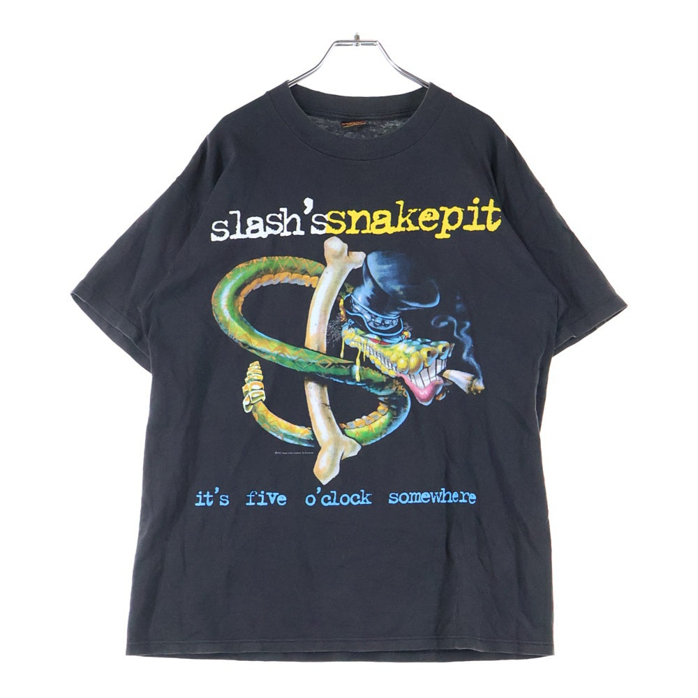 VINTAGE(ヴィンテージ) 90s Slash's Snakepit world tour T-shirt 半袖Tシャツ カットソー ブラック