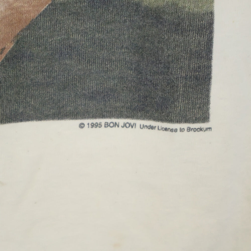 VINTAGE(ヴィンテージ) 90s BON JOVI 半袖Tシャツ カットソー 1995年 NICEMAN BROCKUM 両面プリント 半袖Tシャツ カットソー