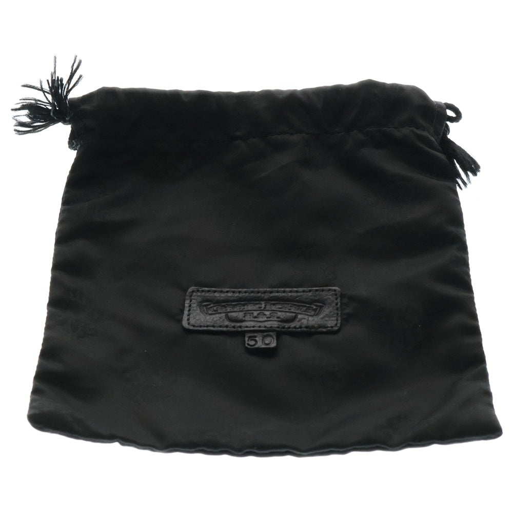 CHROME HEARTS(クロムハーツ) STRAP PYRAMID ゼロピラミッドスタッズ レザーベルト ブラック/シルバー