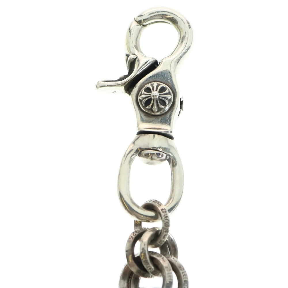 CHROME HEARTS(クロムハーツ) DBL BRING LONG-T 2クリップロングダブルBリング シルバーウォレットチェーン