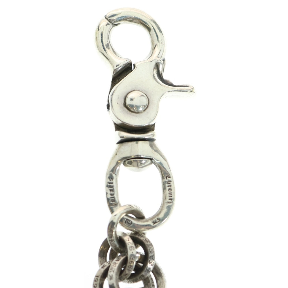CHROME HEARTS(クロムハーツ) DBL BRING LONG-T 2クリップロングダブルBリング シルバーウォレットチェーン