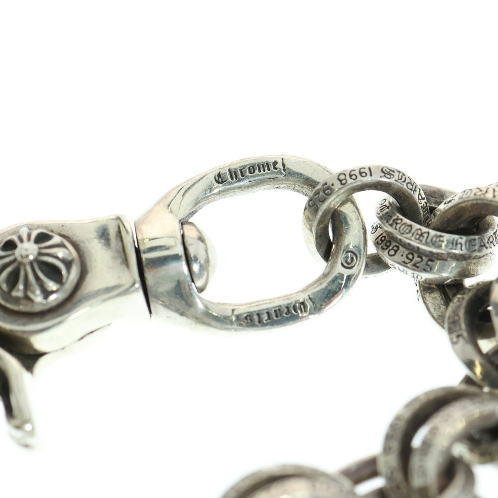 CHROME HEARTS(クロムハーツ) DBL BRING LONG-T 2クリップロングダブルBリング シルバーウォレットチェーン