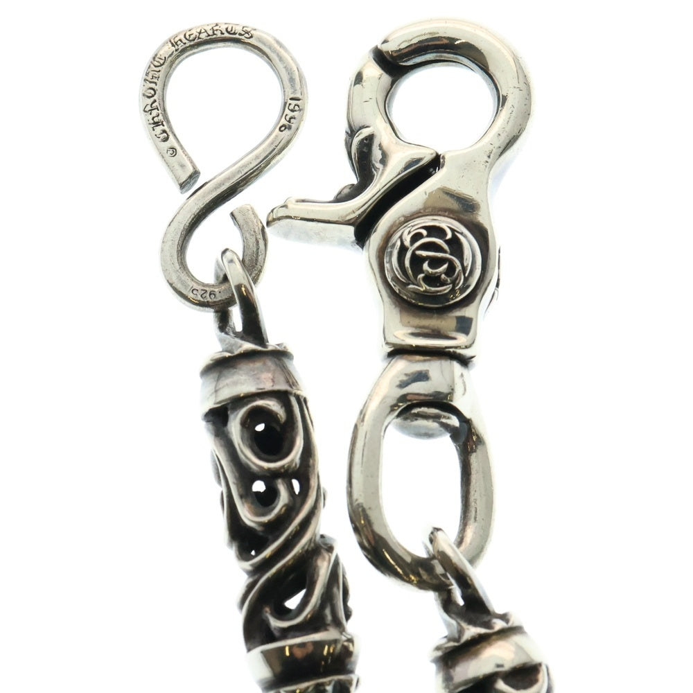 【美品】クロムハーツ 9LINKローラーウォレットチェーン　ロング CHROME HEARTS(クロムハーツ) ROLLER LONG-S 1クリップ9LINK