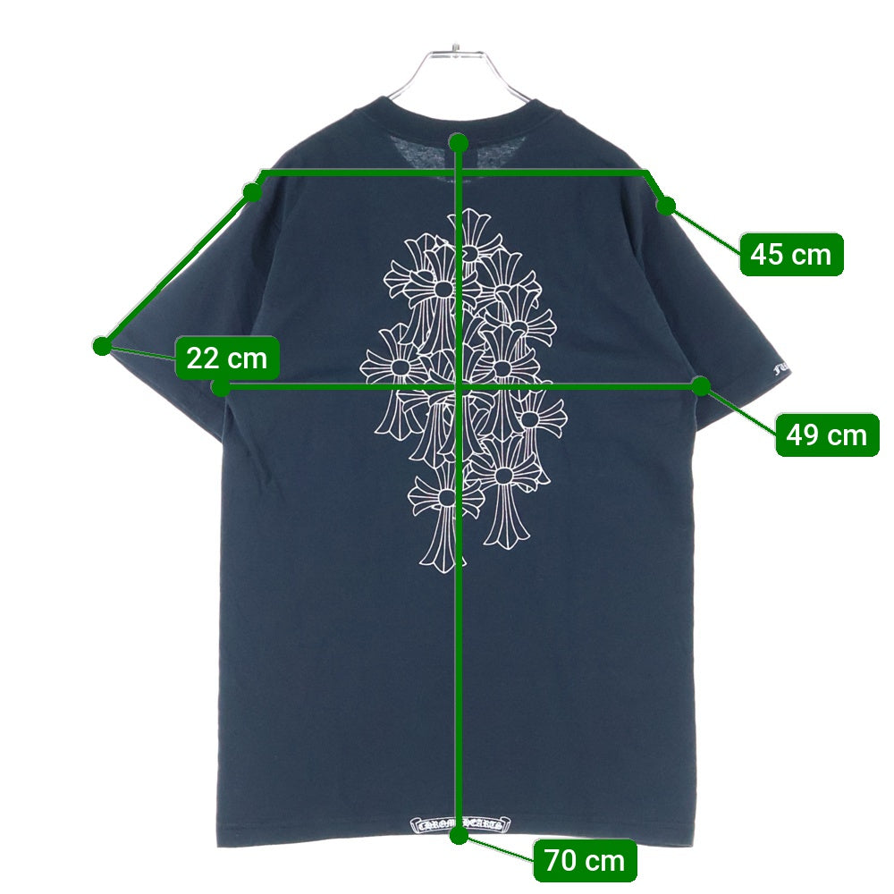 CHROME HEARTS(クロムハーツ) OLD バックセメタリープリント 半袖ポケットTシャツ カットソー ブラック