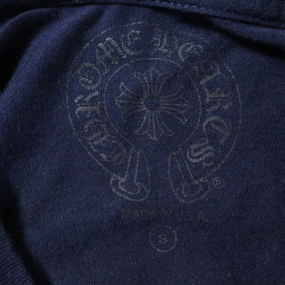 CHROME HEARTS(クロムハーツ) CH LS 1 ヴァインダガーフローラルプリントロングスリーブ長袖Tシャツ ネイビー/イエロー