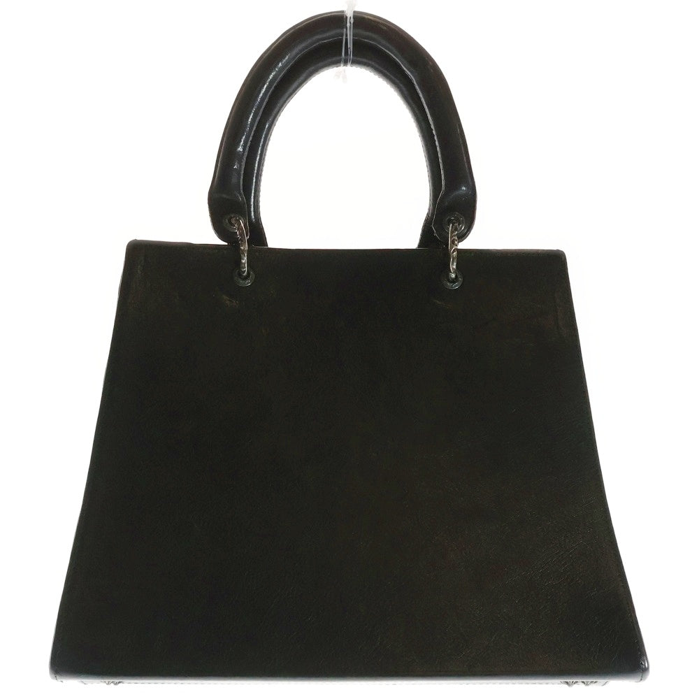 CHROME HEARTS(クロムハーツ) BSフレアモチーフ スクロールバンドレザーハンドバッグ ブラック