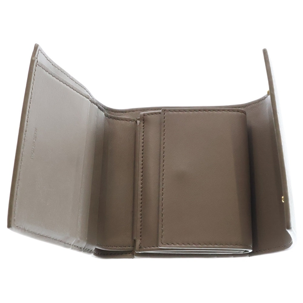 CELINE(セリーヌ) スモールトリフォールドウォレット グレインドカーフスキン 三つ折り財布 10B573BEL グレー