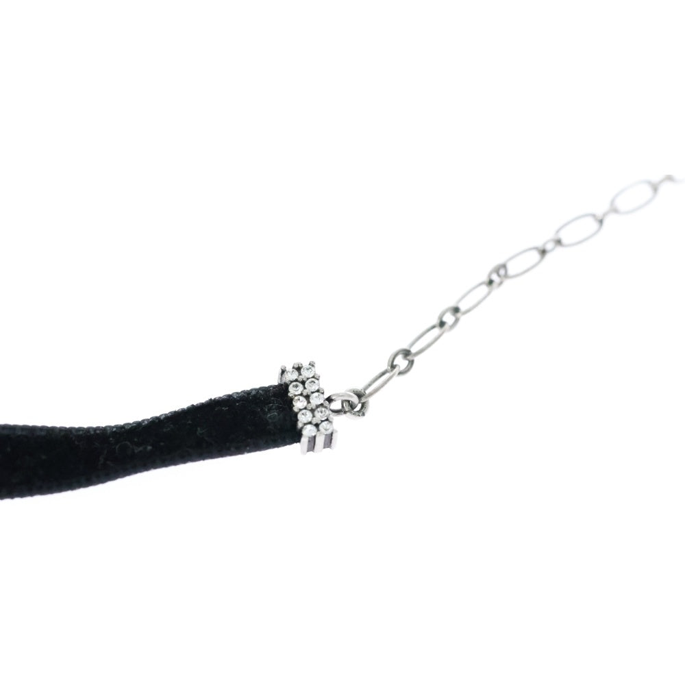 Christian Dior(クリスチャンディオール) J'ADIOR ラインストーン ベロア チョーカー ブラック