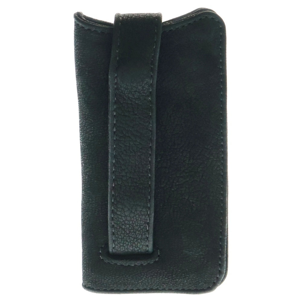 CHROME HEARTS(クロムハーツ) KEY CASE キーケース クロスボールボタン デストロイレザーキーケース ブラック
