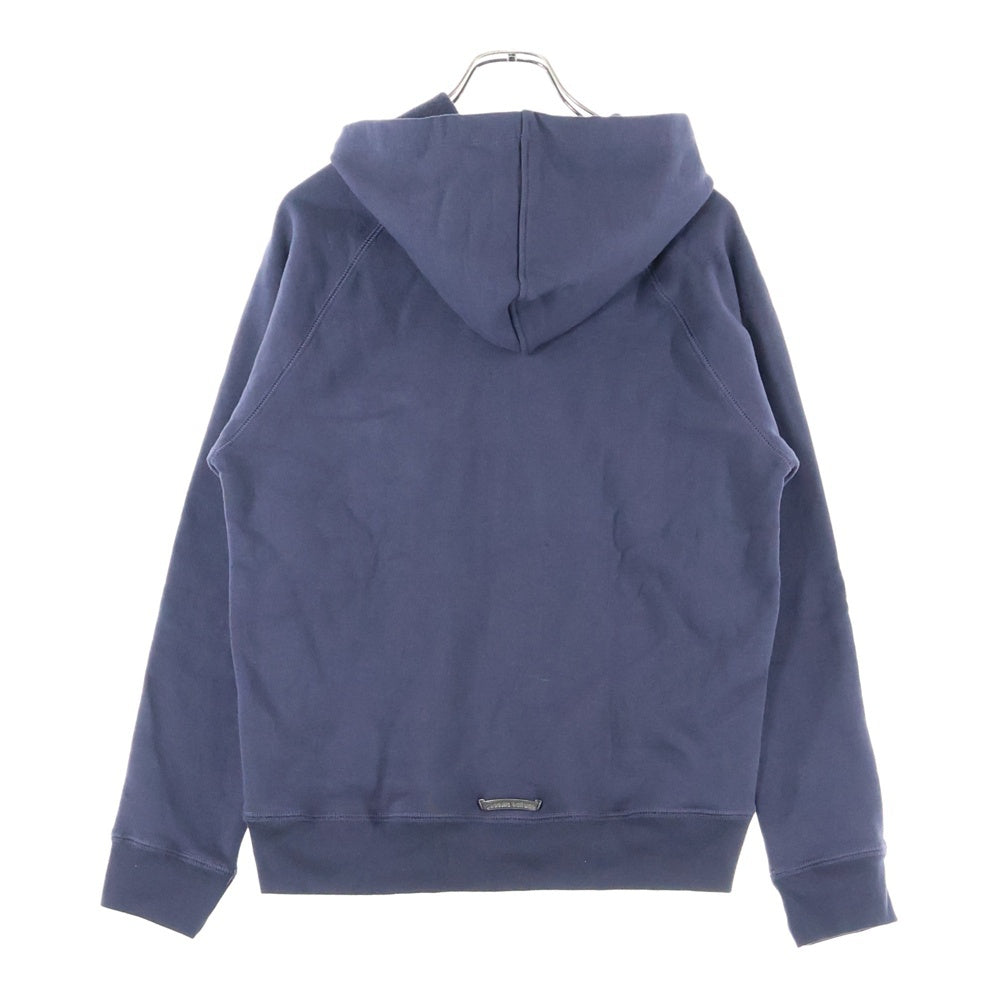CHROME HEARTS(クロムハーツ) Y NOT クロスパッチ付きジップアップパーカー フーディー ネイビー