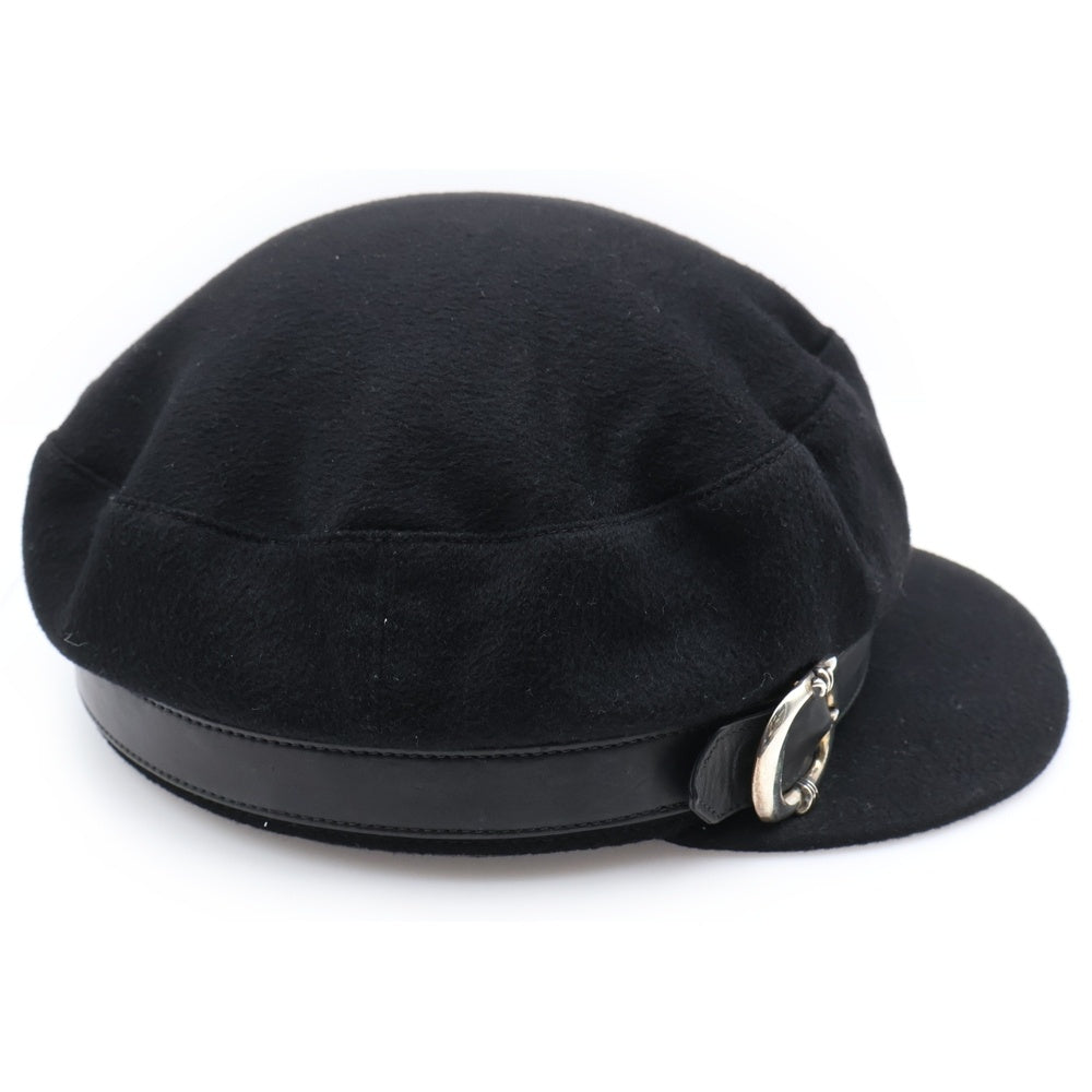 CHROME HEARTS(クロムハーツ) GUMP FBRC ガンスリンガーベルトキャスケット カシミヤ帽子
