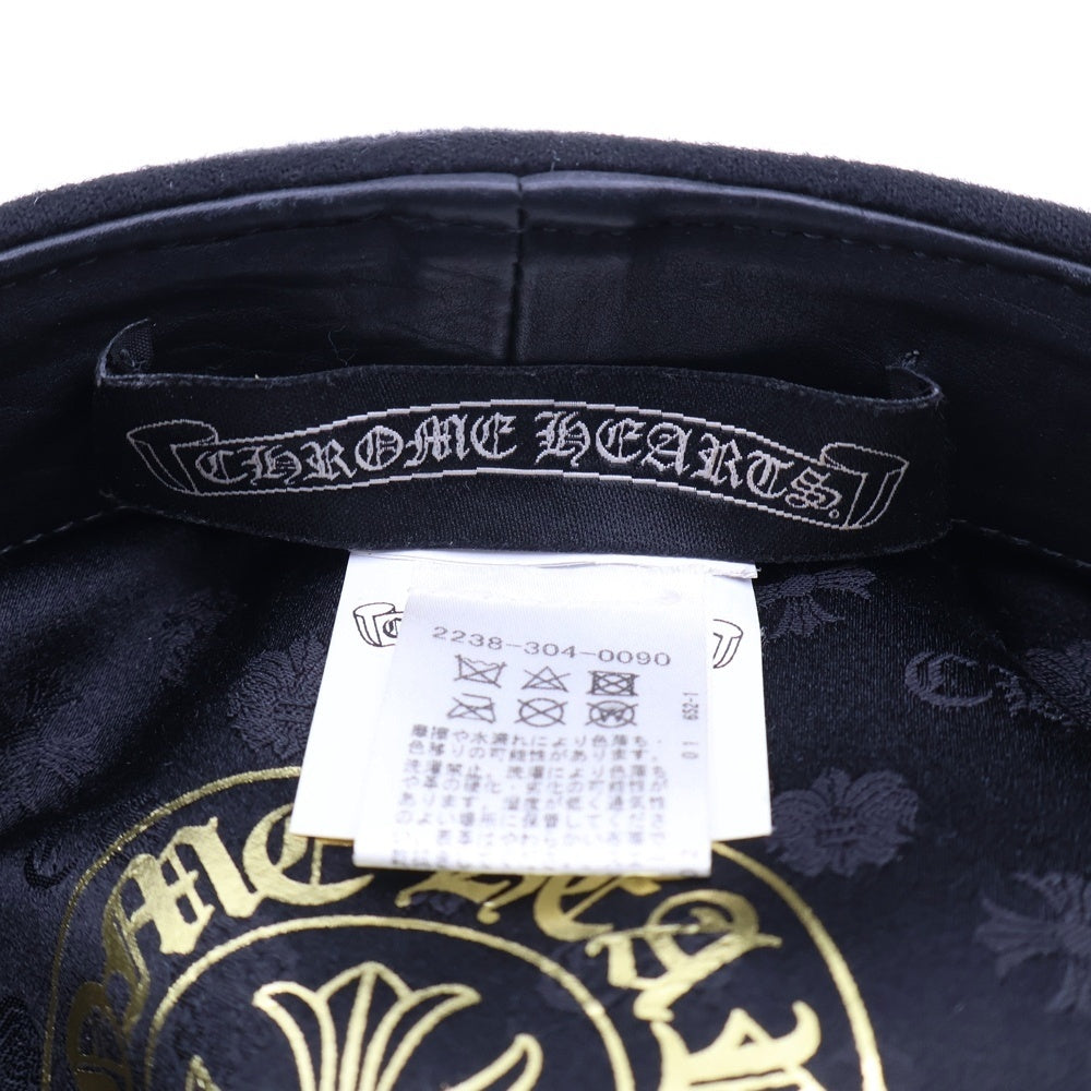 CHROME HEARTS(クロムハーツ) GUMP FBRC ガンスリンガーベルトキャスケット カシミヤ帽子