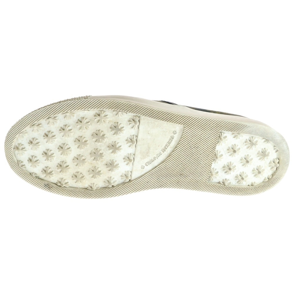 CHROME HEARTS(クロムハーツ) SLIP ON BLK CALF スリッポン CHプラスレザーパッチダガー付レザースリッポン