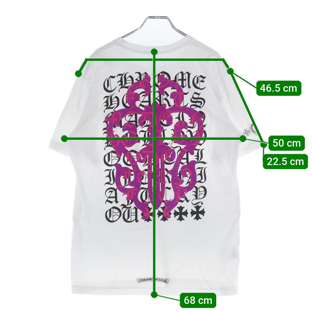 CHROME HEARTS(クロムハーツ) CH T-SHRT 1 ヴァインダガープリント 半袖Tシャツ カットソー ホワイト