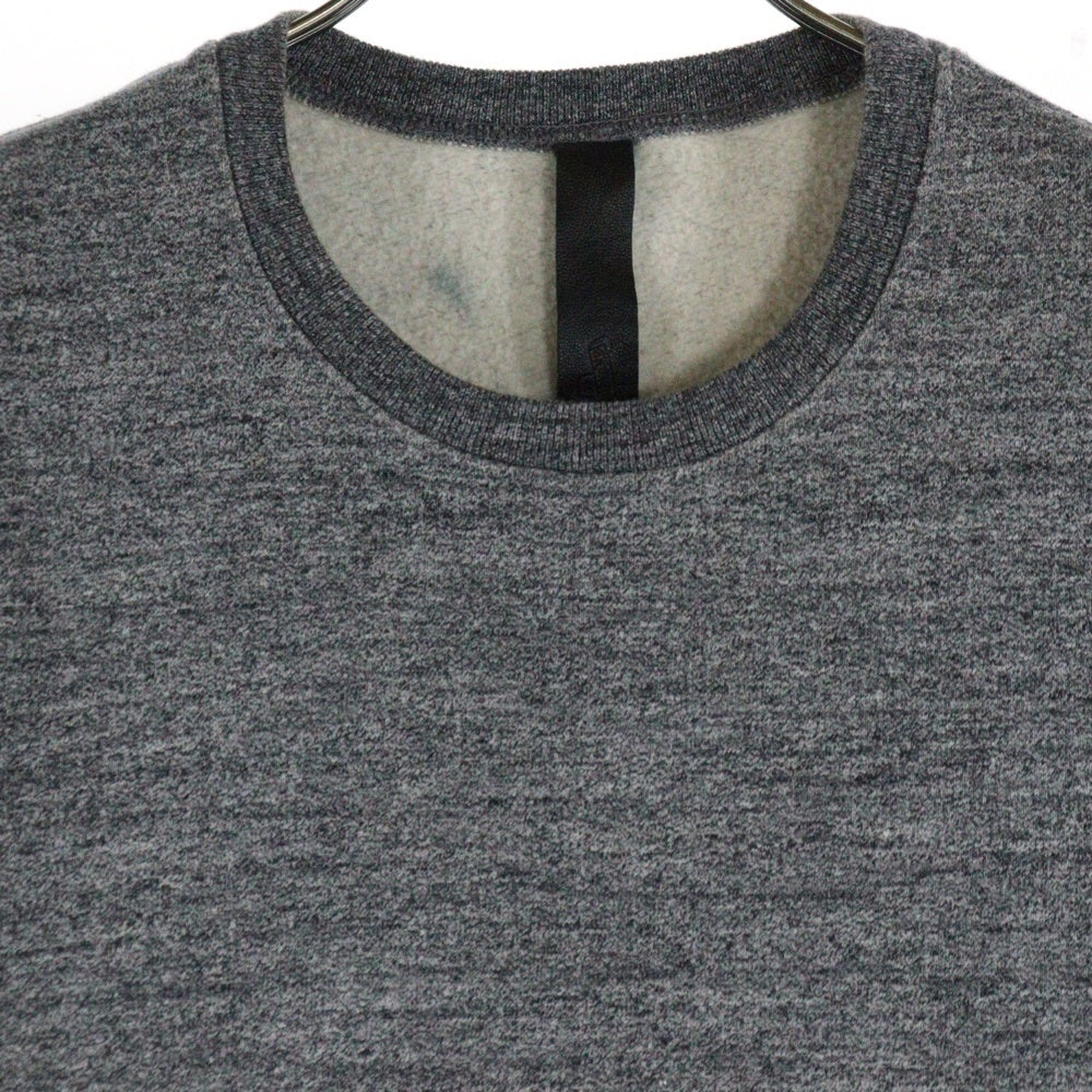 CHROME HEARTS(クロムハーツ) Cross Patch Scroll Label Crewneck Sweatshirt クロスパッチクルーネックスウェットシャツ 半袖スウェットTシャツ グレー
