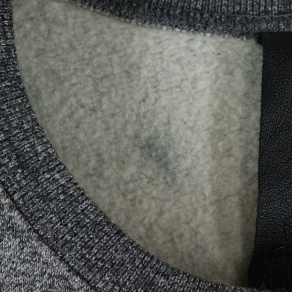 CHROME HEARTS(クロムハーツ) Cross Patch Scroll Label Crewneck Sweatshirt クロスパッチクルーネックスウェットシャツ 半袖スウェットTシャツ グレー