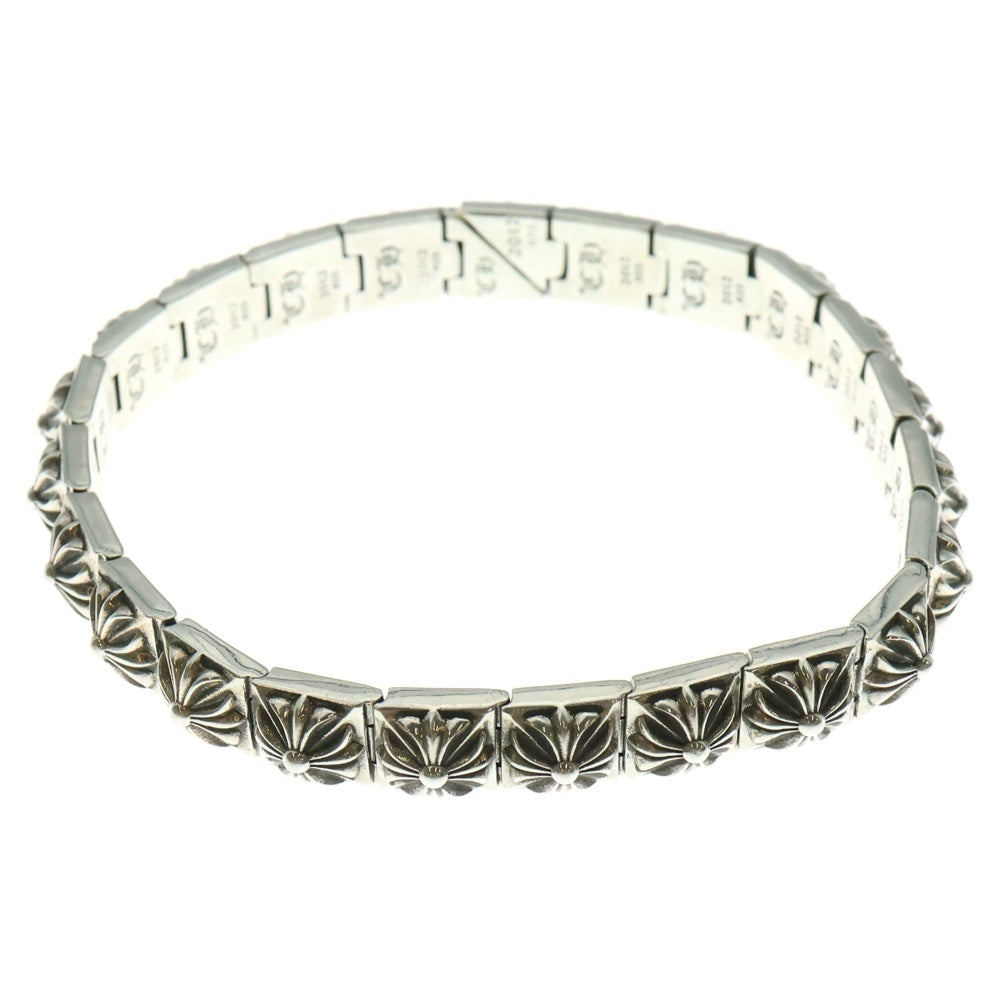 CHROME HEARTS(クロムハーツ) PYRAMID PLS LNK 3 8 ピラミッドプラスリンク シルバーブレスレット