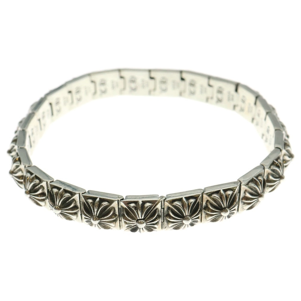 CHROME HEARTS(クロムハーツ) PYRAMID PLS LNK 3 8 ピラミッドプラスリンク シルバーブレスレット