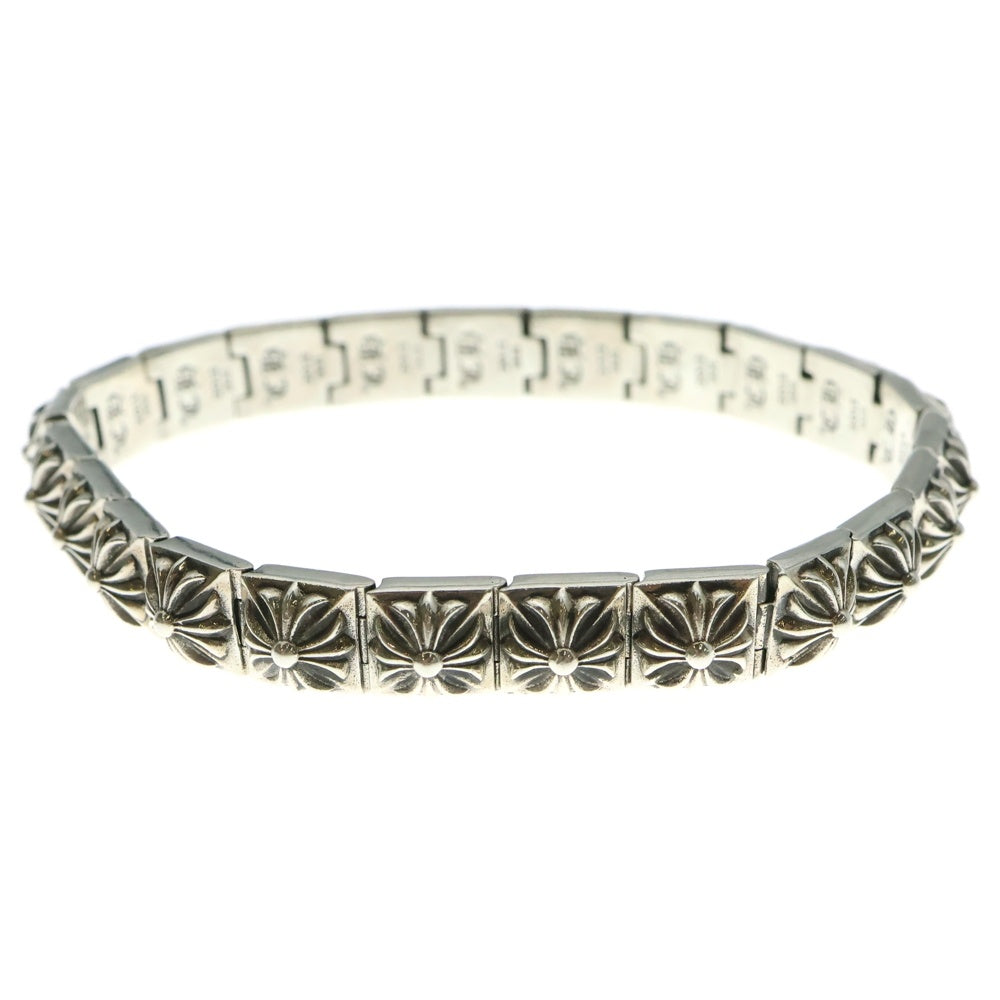 CHROME HEARTS(クロムハーツ) PYRAMID PLS LNK 3 8 ピラミッドプラスリンク シルバーブレスレット