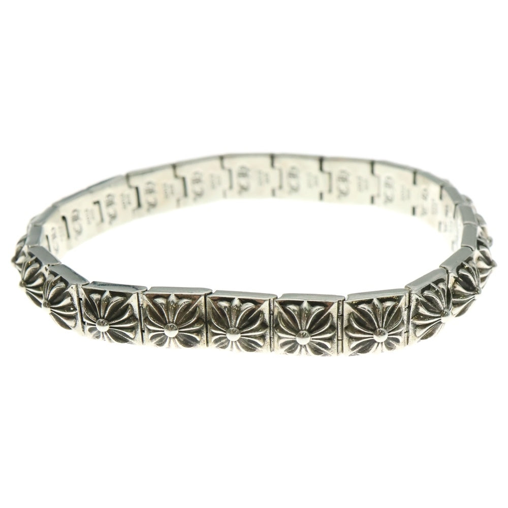 CHROME HEARTS(クロムハーツ) PYRAMID PLS LNK 3 8 ピラミッドプラスリンク シルバーブレスレット