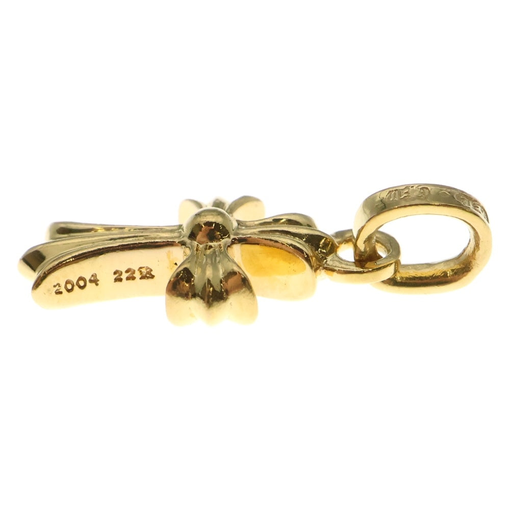 CHROME HEARTS(クロムハーツ) 22K CRS BBYFAT P/DIA ベイビーファットクロス PAVEダイヤ ペンダントトップ ゴールド BCA035