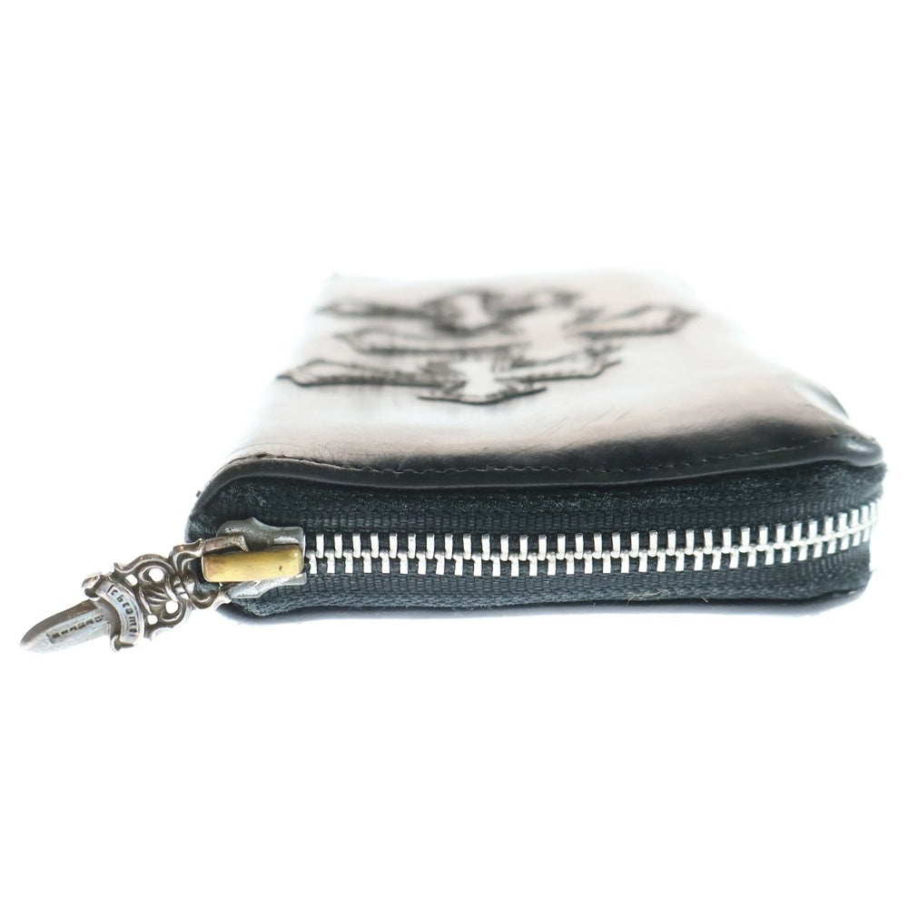 CHROME HEARTS(クロムハーツ) REC F ZIP 3クロス ラウンドジップレザーウォレット 財布 ブラック BCA368