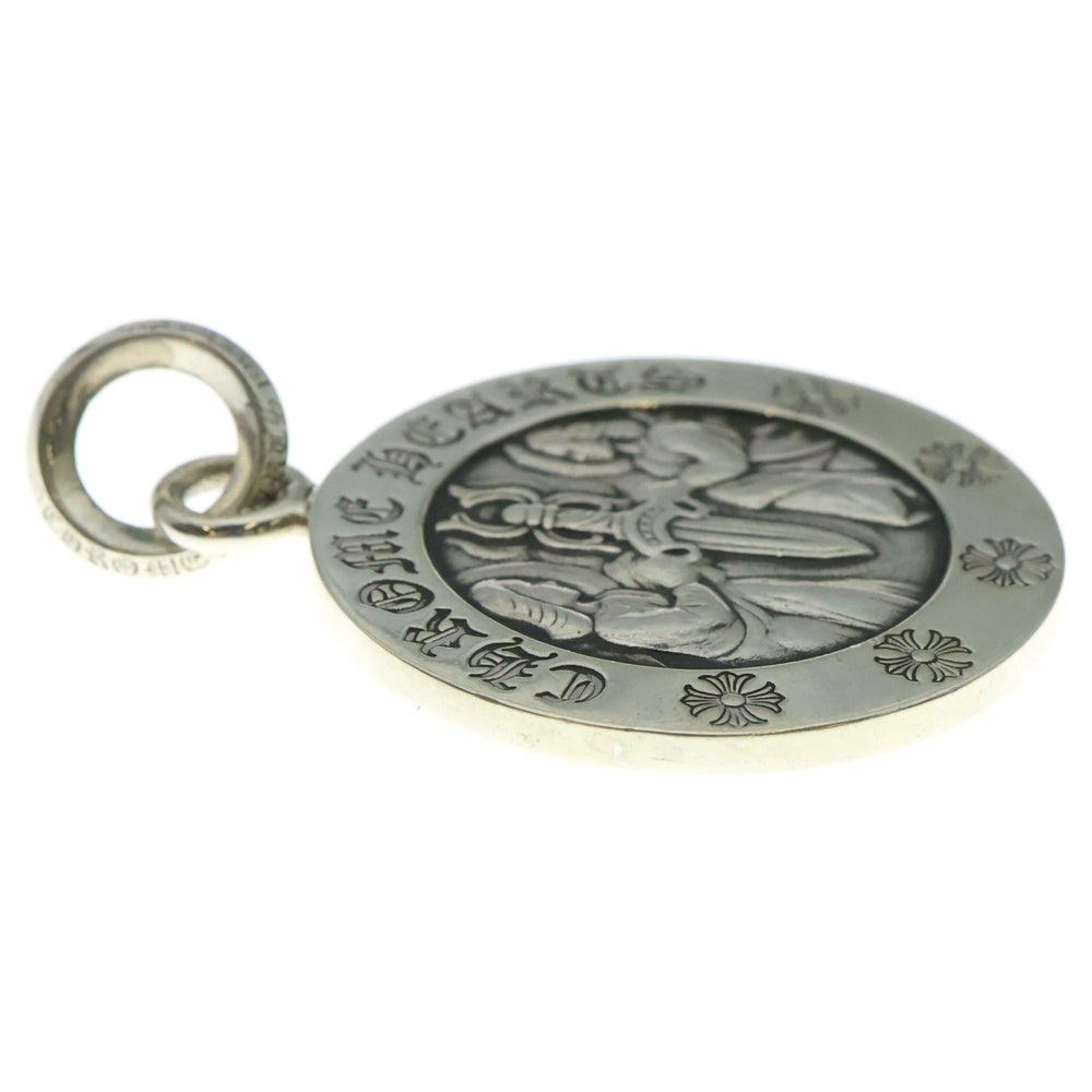 CHROME HEARTS(クロムハーツ) CHRM ANGL MDL LRG エンジェルメダルチャーム ラージ シルバーネックレストップ