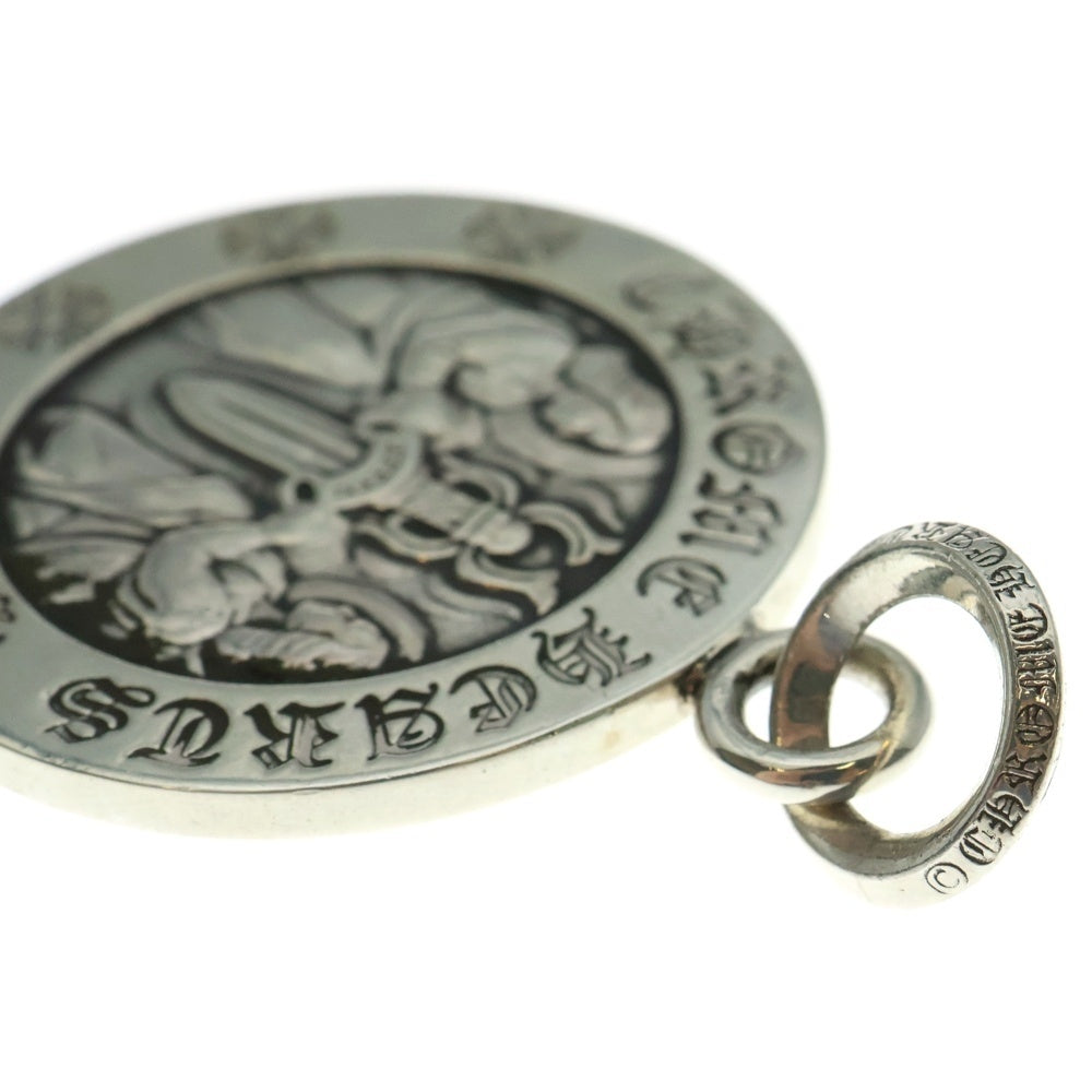 CHROME HEARTS(クロムハーツ) CHRM ANGL MDL LRG エンジェルメダルチャーム ラージ シルバーネックレストップ